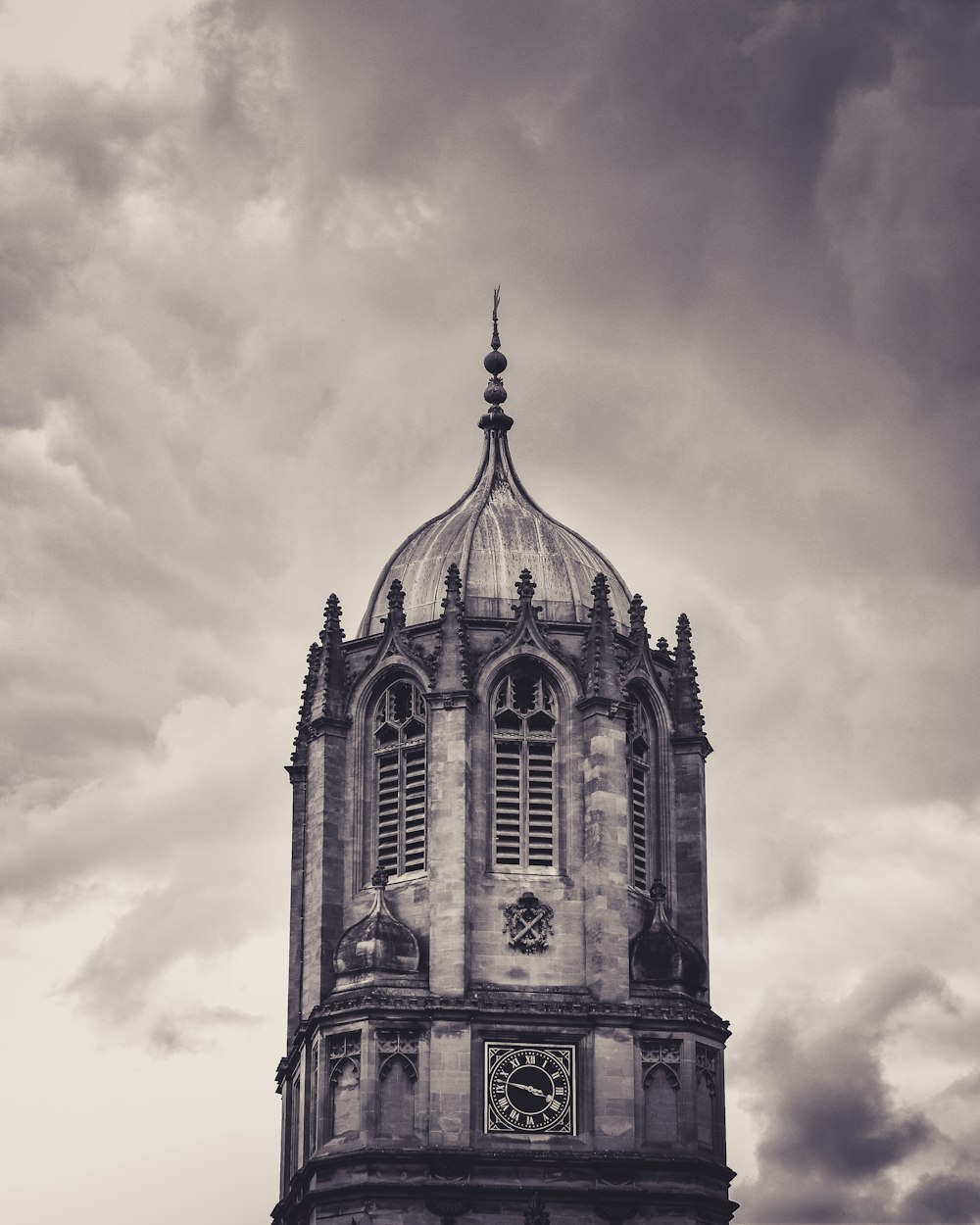 grayscale photography of dome building