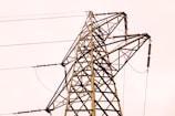 brown metal electric post