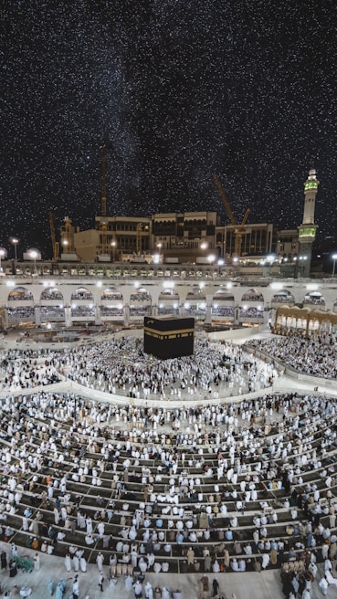 A serene image of the Kaaba in Mecca.