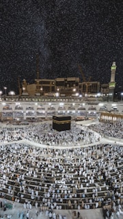 Kaaba in Mecca during Umrah pilgrimage