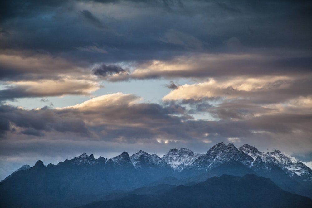 snowcap mountains under sky