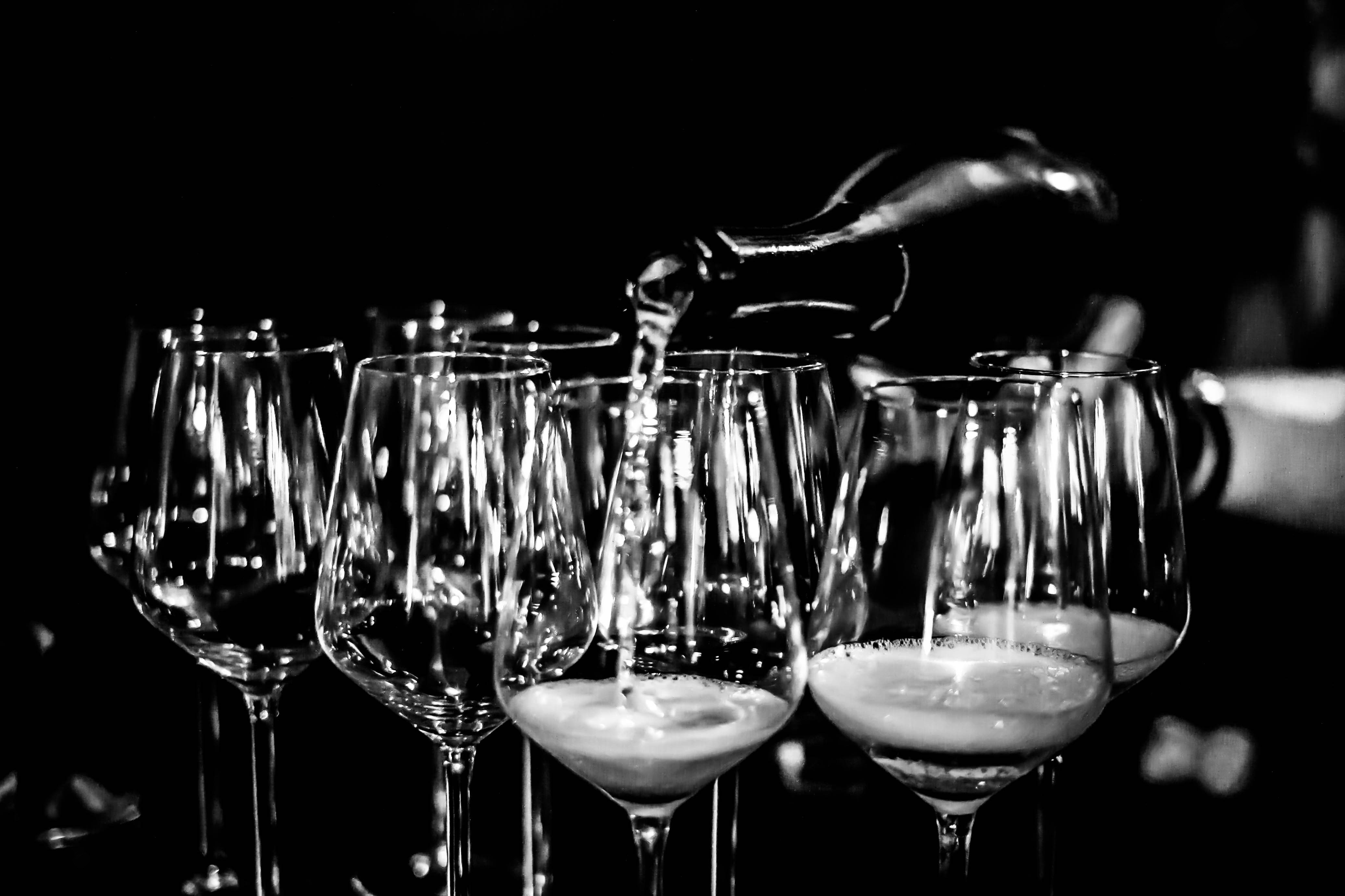 Elegant Glass Wine Set