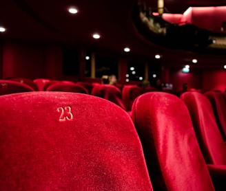 red cinema seat number 23