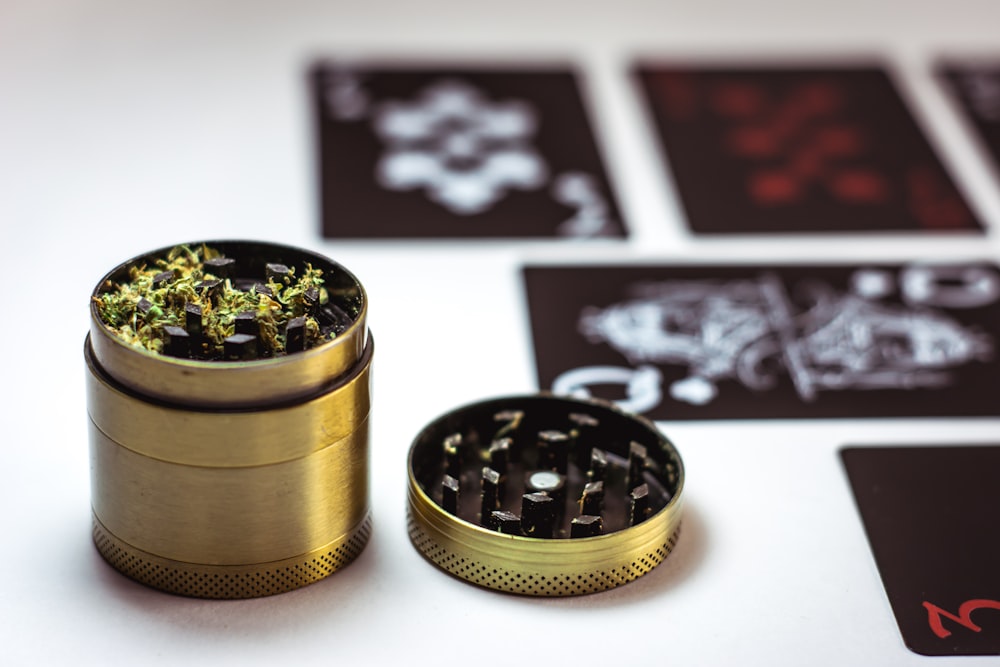 green herb grinder