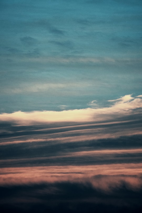 white clouds in Bialystok Poland