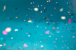 Playful confetti