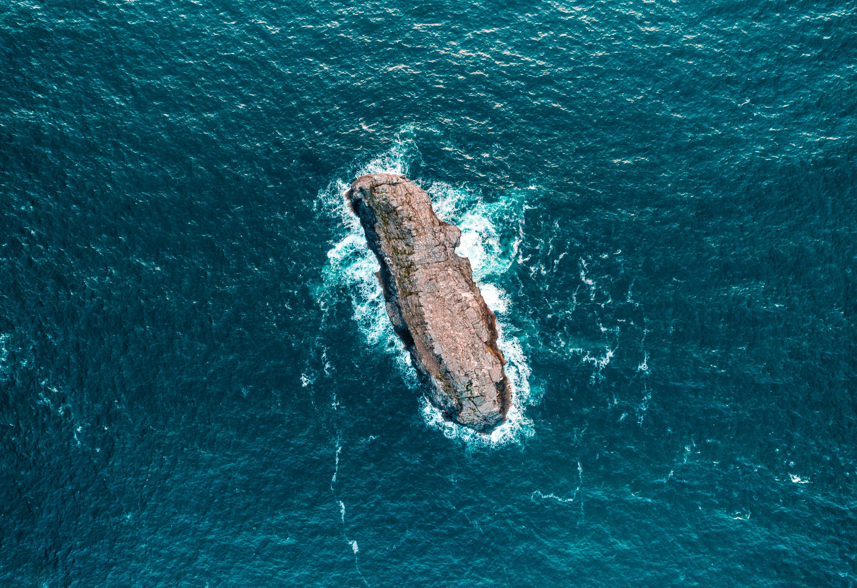 island surrounded by water