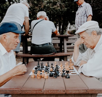 two men playing chess