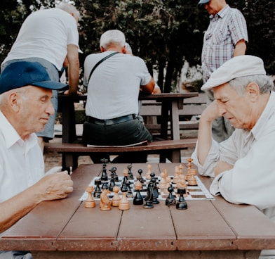 two men playing chess