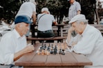 two men playing chess