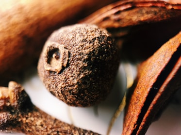 A close-up of high-quality cloves ready for export.