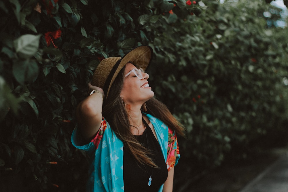 woman taking selfie