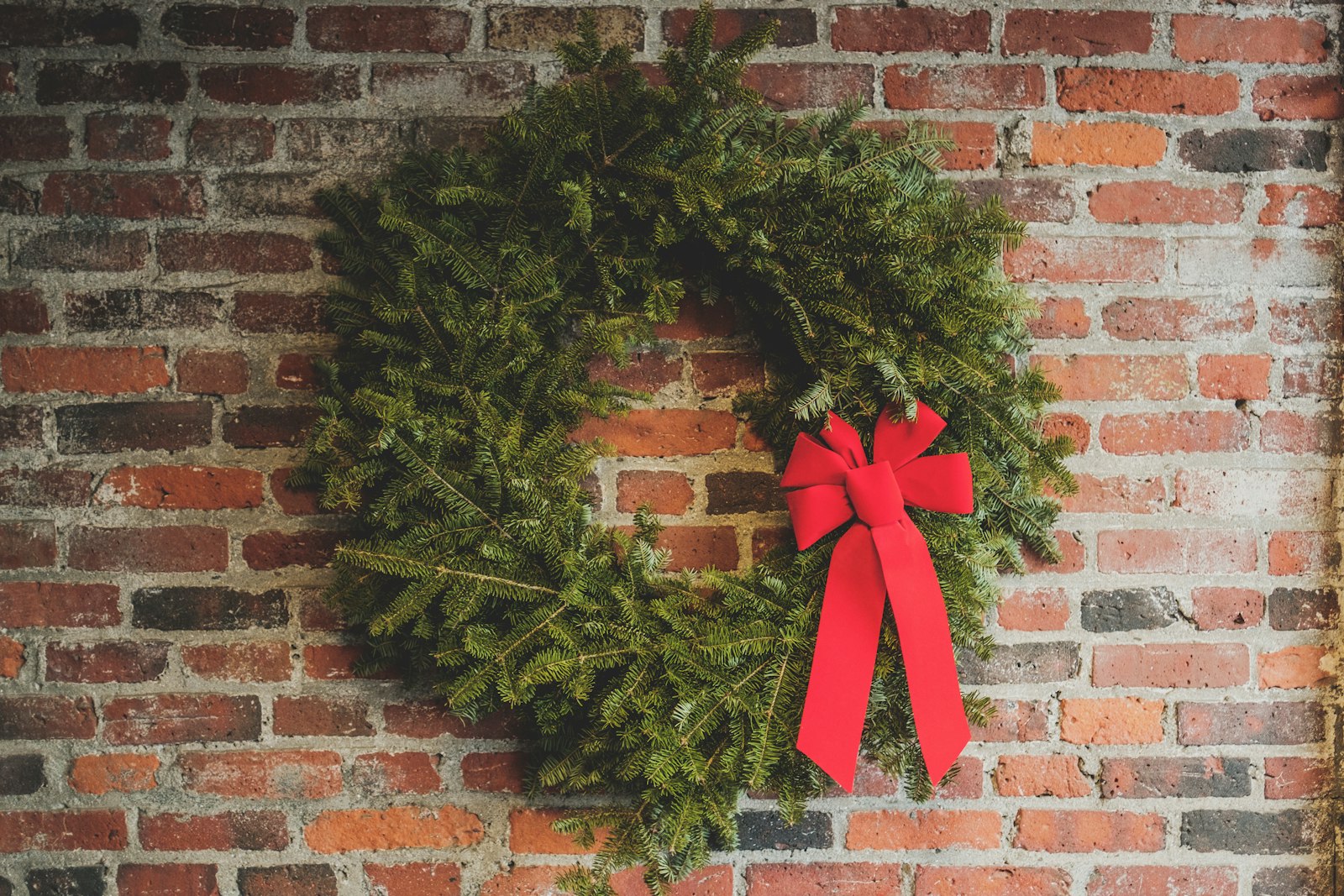 Fujifilm X-Pro2 + Fujifilm XF 16mm F1.4 R WR sample photo. Green wreath hang on photography