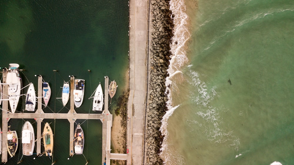 boats near concrete road