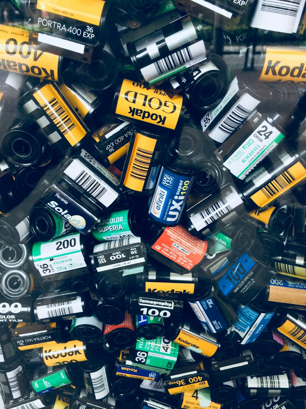pile of camera films