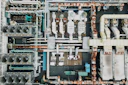 aerial view of industrial factory