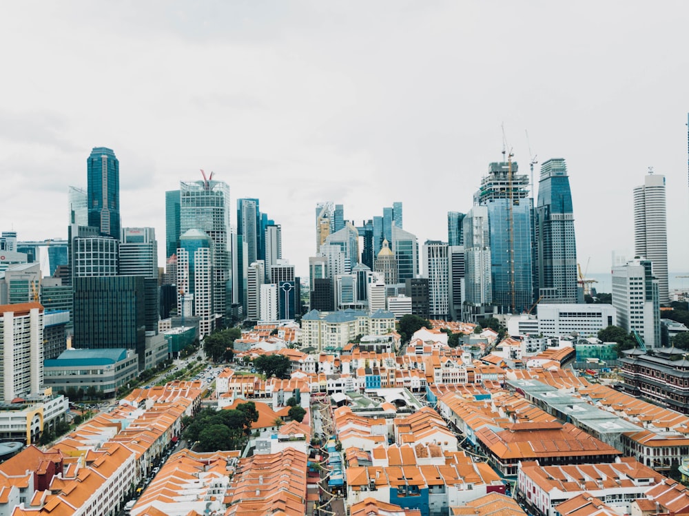 photo of cityscape during cloudy day