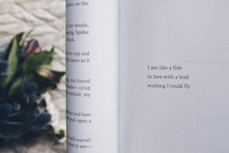 fish in love with bird poem