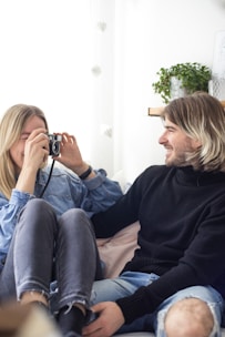 A happy family looking at a new home