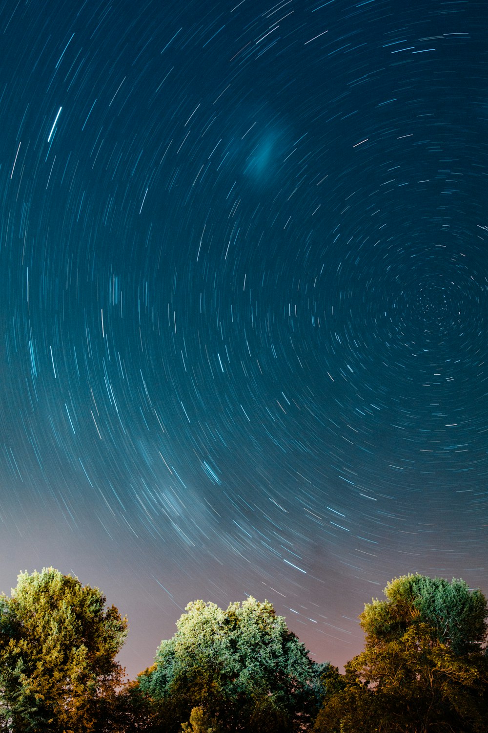 Zeitrafferfoto von Sternen