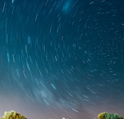 timelapse photo of stars