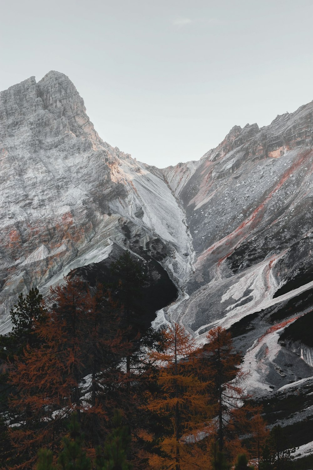 aerial photography of mountains