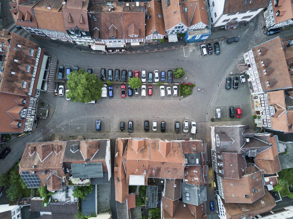 assorted car parked on grey concrete roadf