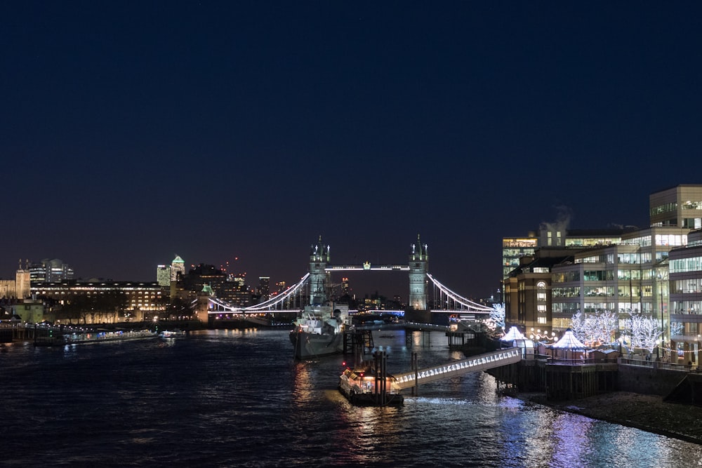 London Bridge during night time