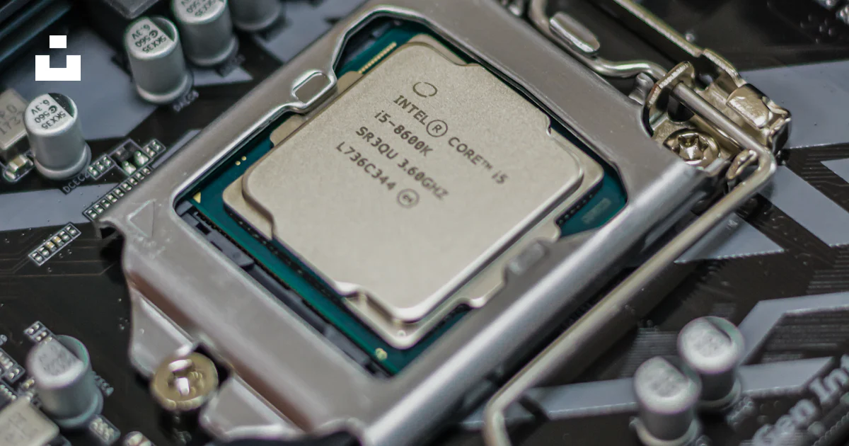 Intel I5 Microprocessor Macro shot photography of Intel Core i5 processor photo – Free ...