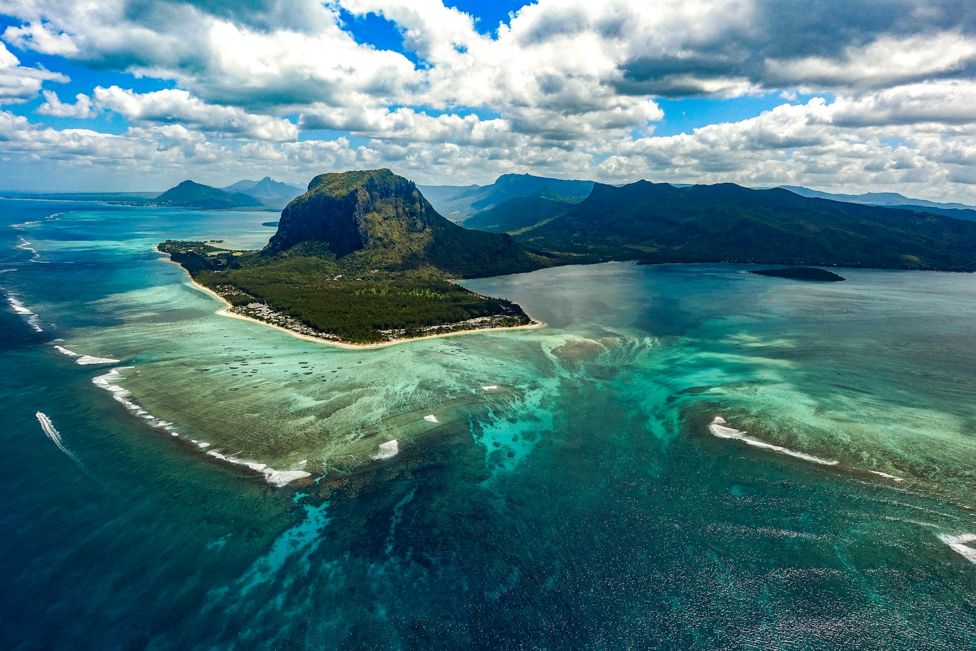 Underwater Waterfall in Mauritius