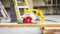 DEWALT finishing sander on wood