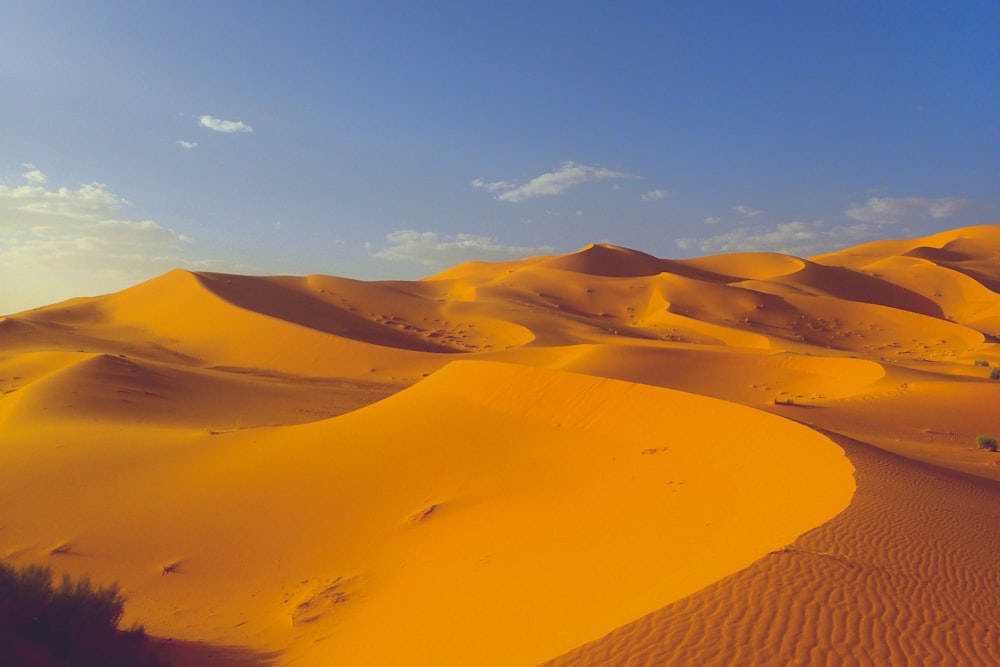 Foto aérea del desierto