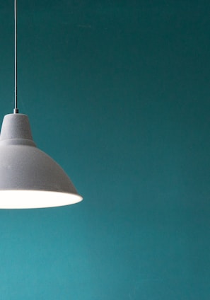 white pendant lamp