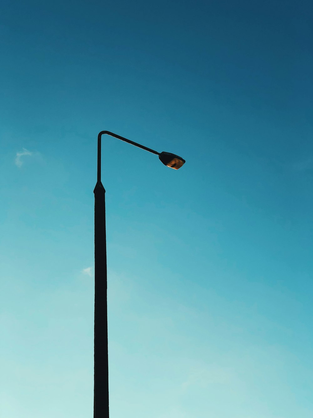 turned-off light post