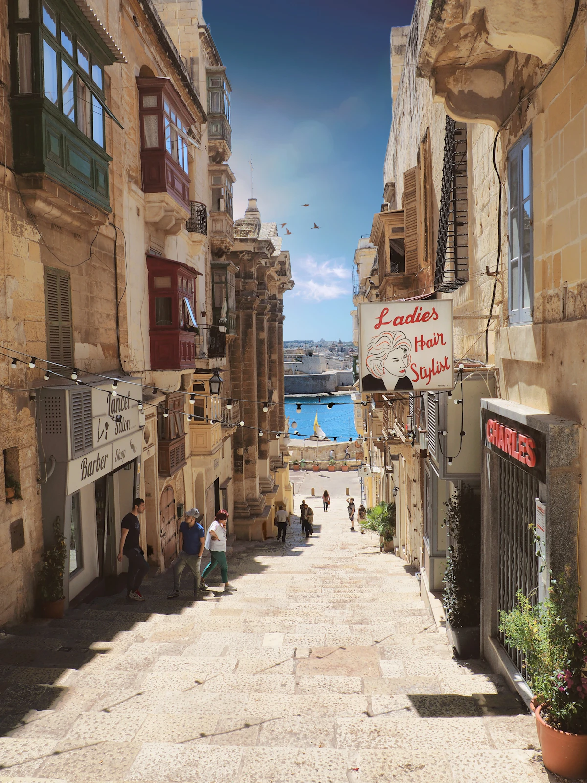 A street in Valletta, Malta