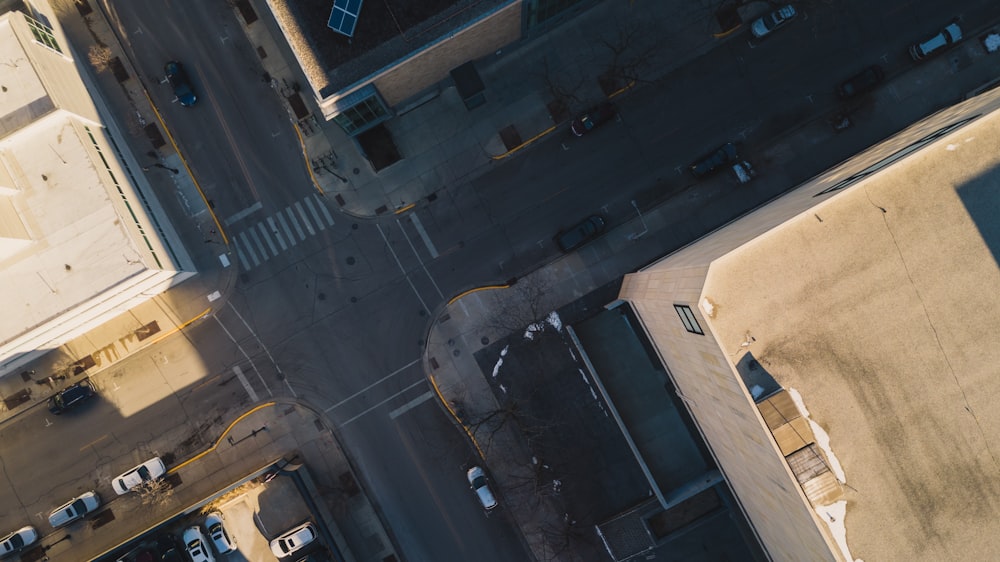 top angle photo of buildings taken at daytime