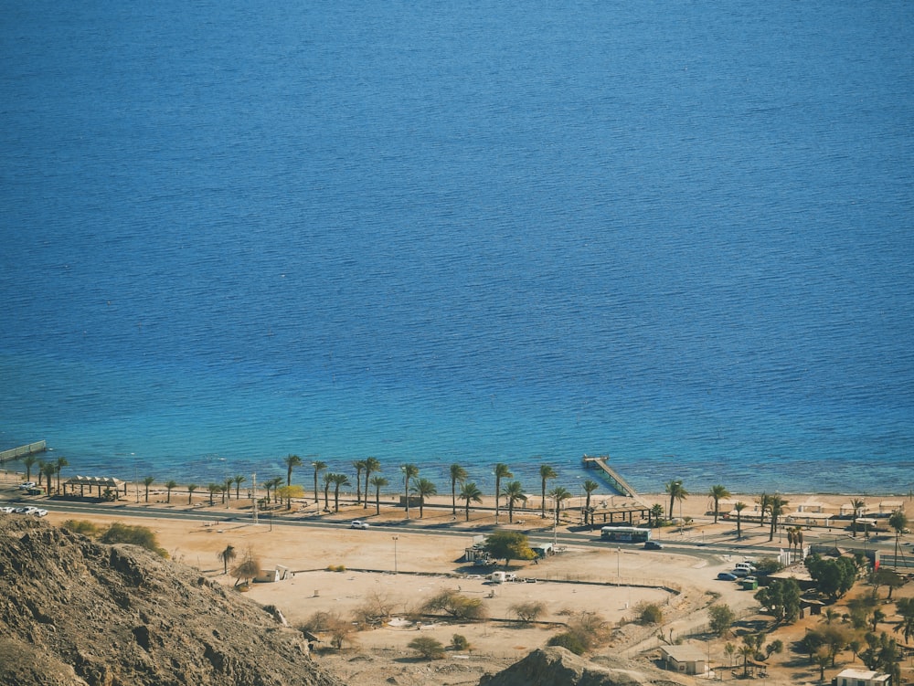 landscape photography of beach