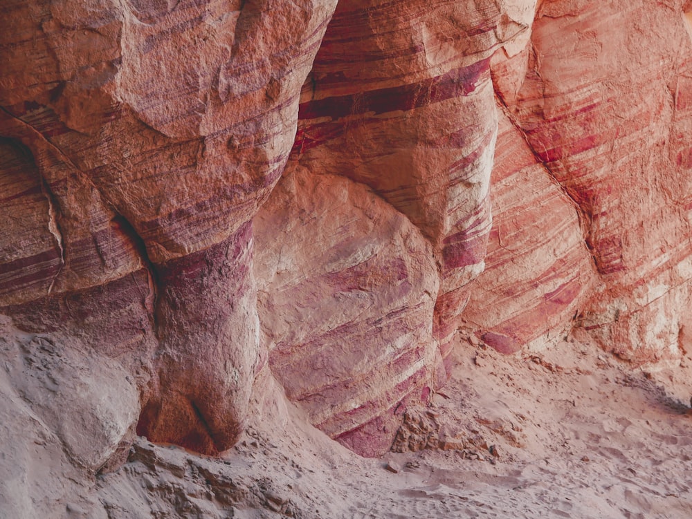 brown rock formation