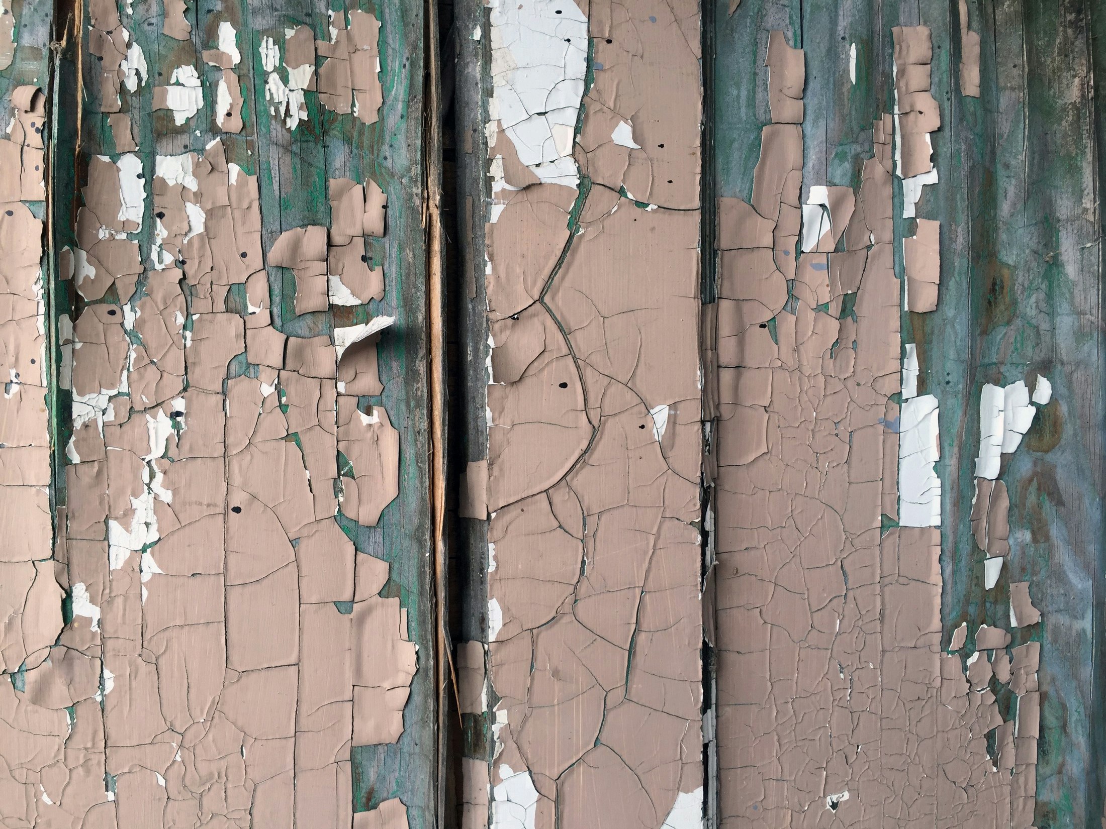 brown and blue painted wall