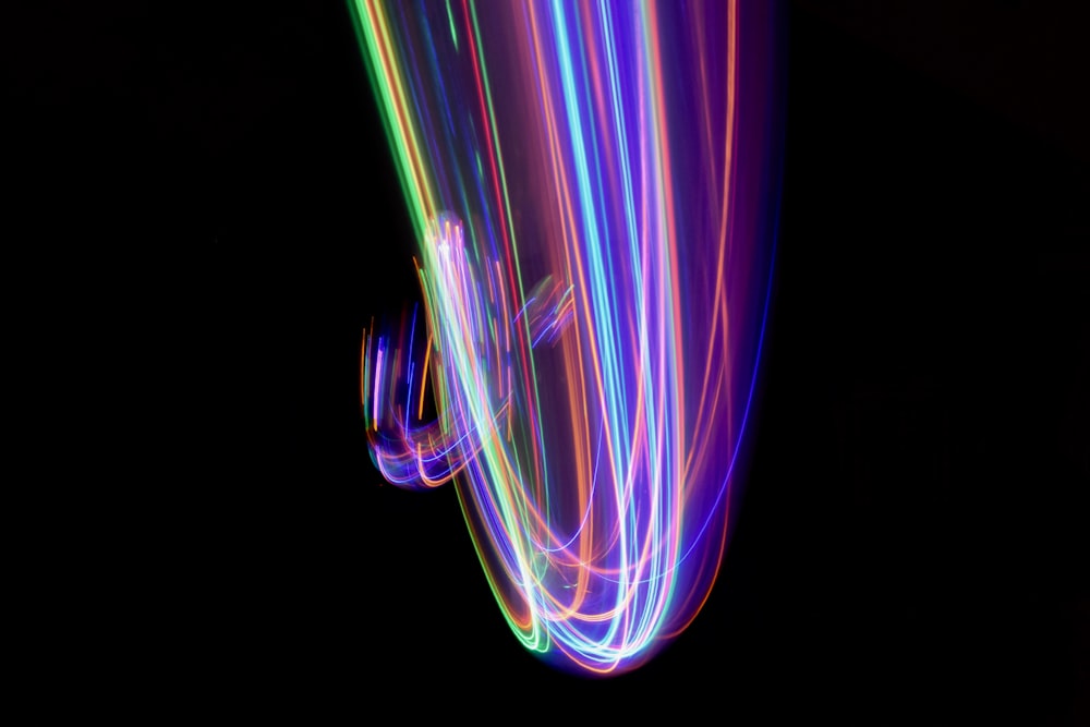 Foto timelapse de luz LED
