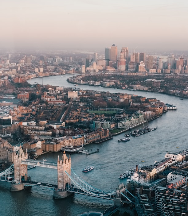 aerial photography of London skyline during daytime