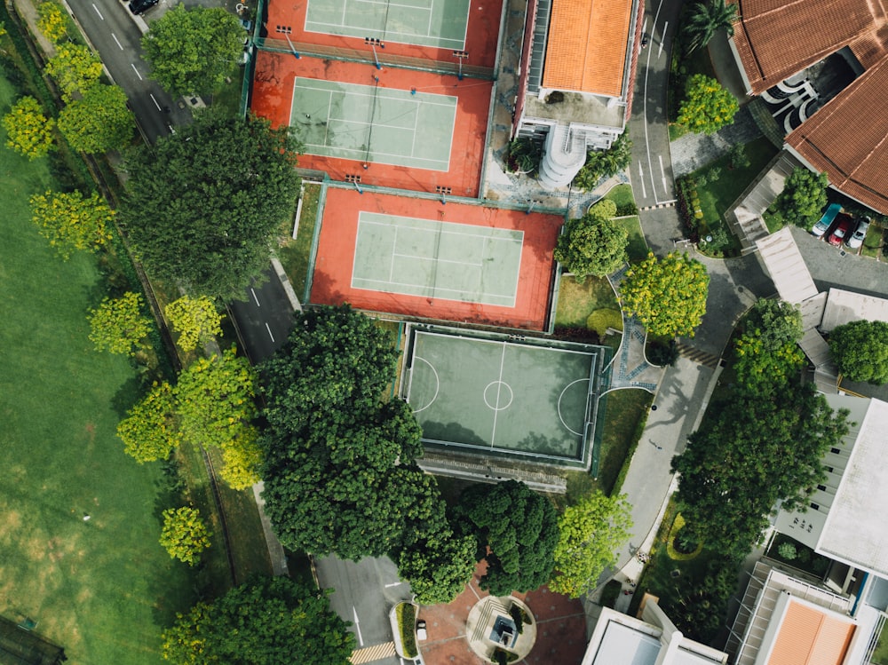 aerial photo of school facilities