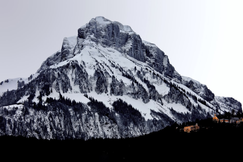 landscape photography of mountain alp