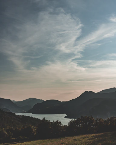 A serene landscape representing harmony among humans, animals, and nature.