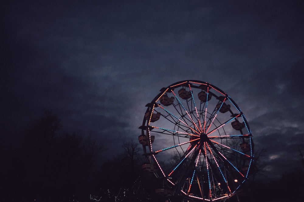 selective focus photo of ferris wheel