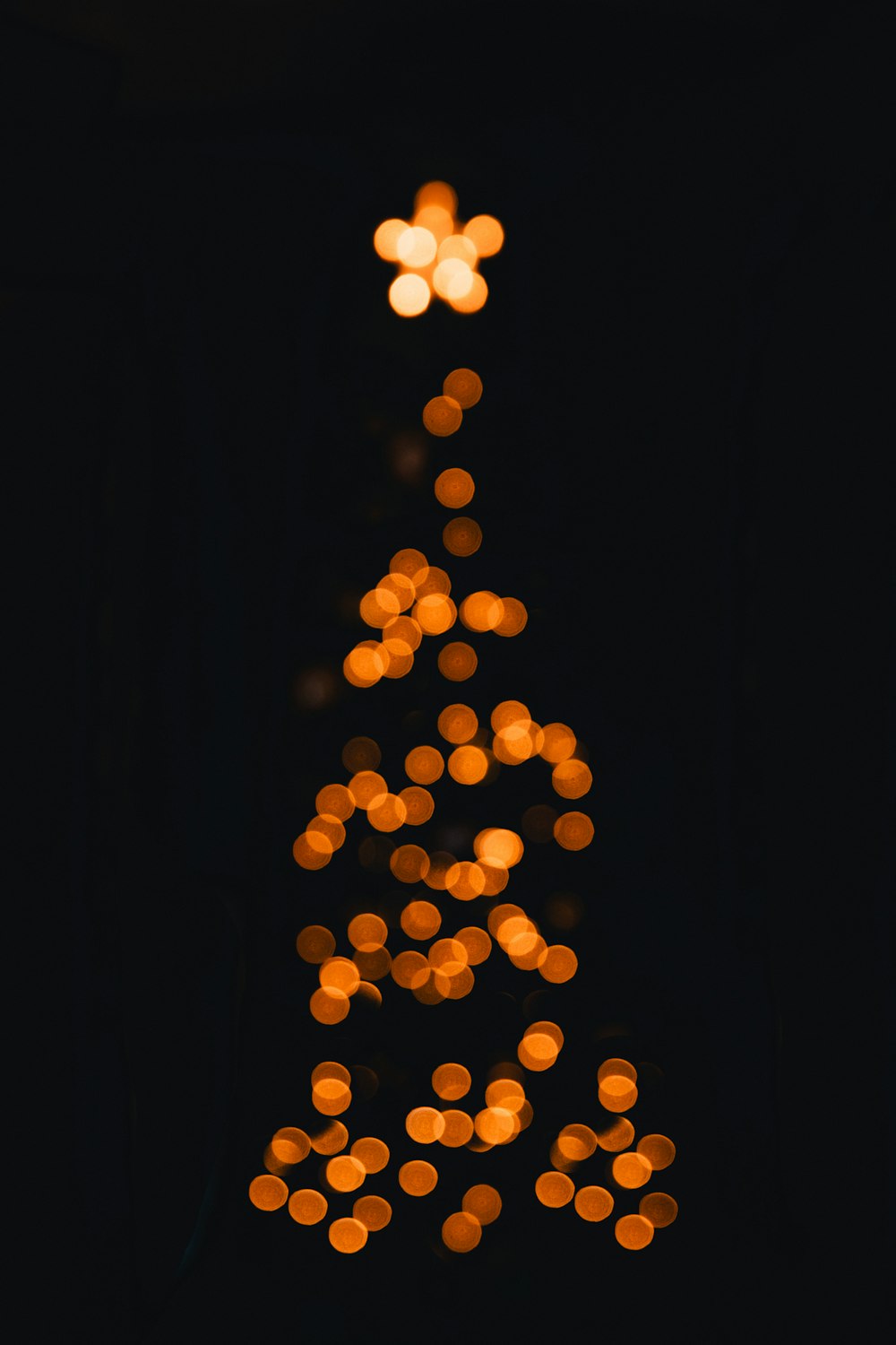 orange bokeh photography