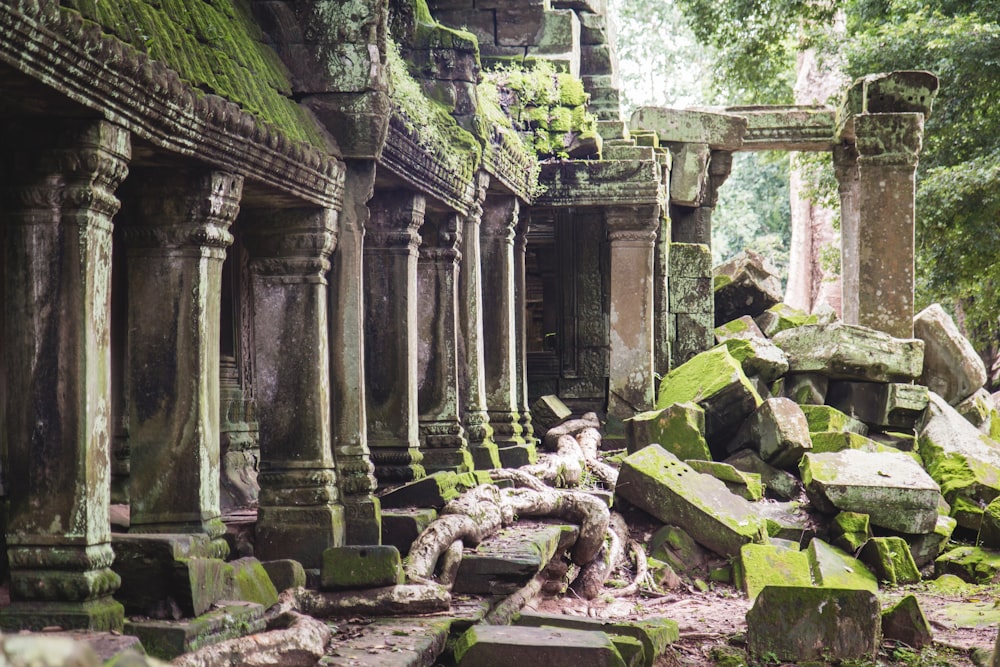 Ruines de béton brun pendant la journée