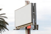 rectangular blank billboard