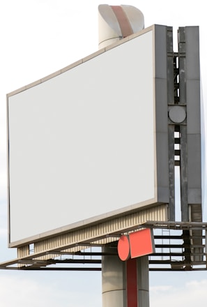 rectangular blank billboard