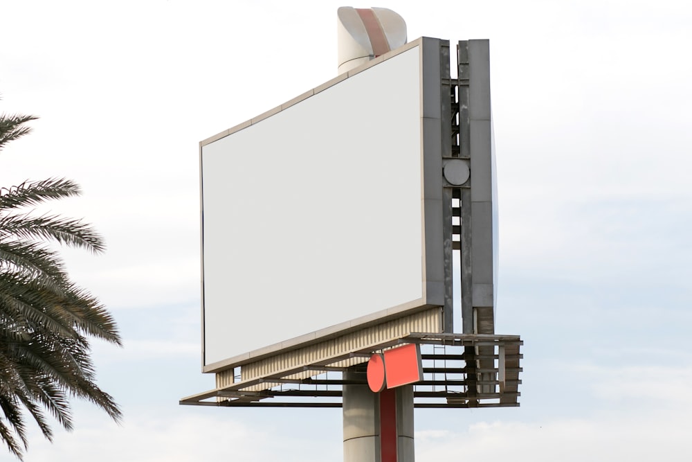 rectangular blank billboard